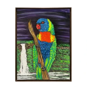 Lóris e a Cachoeira • 40x50