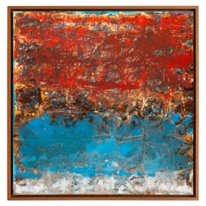 Abstrato Azul e Vermelho • 100x100 • Reco Marder